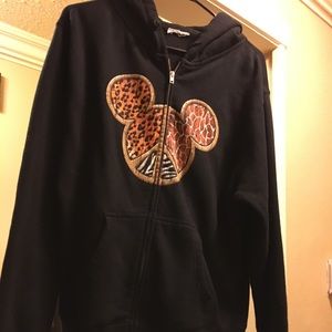 Disney Animal Kingdom Black hooded jacket w/hood